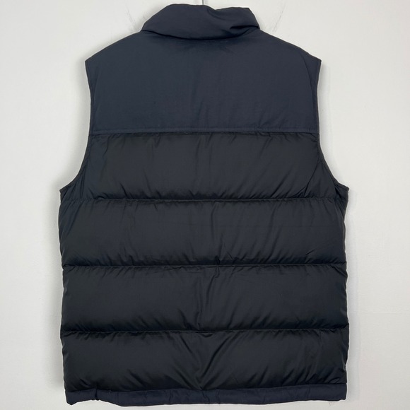 LL Bean Men's M DownTek Pertex Quantum Classic Down Vest Black Gray Puffer - Picture 8 of 13